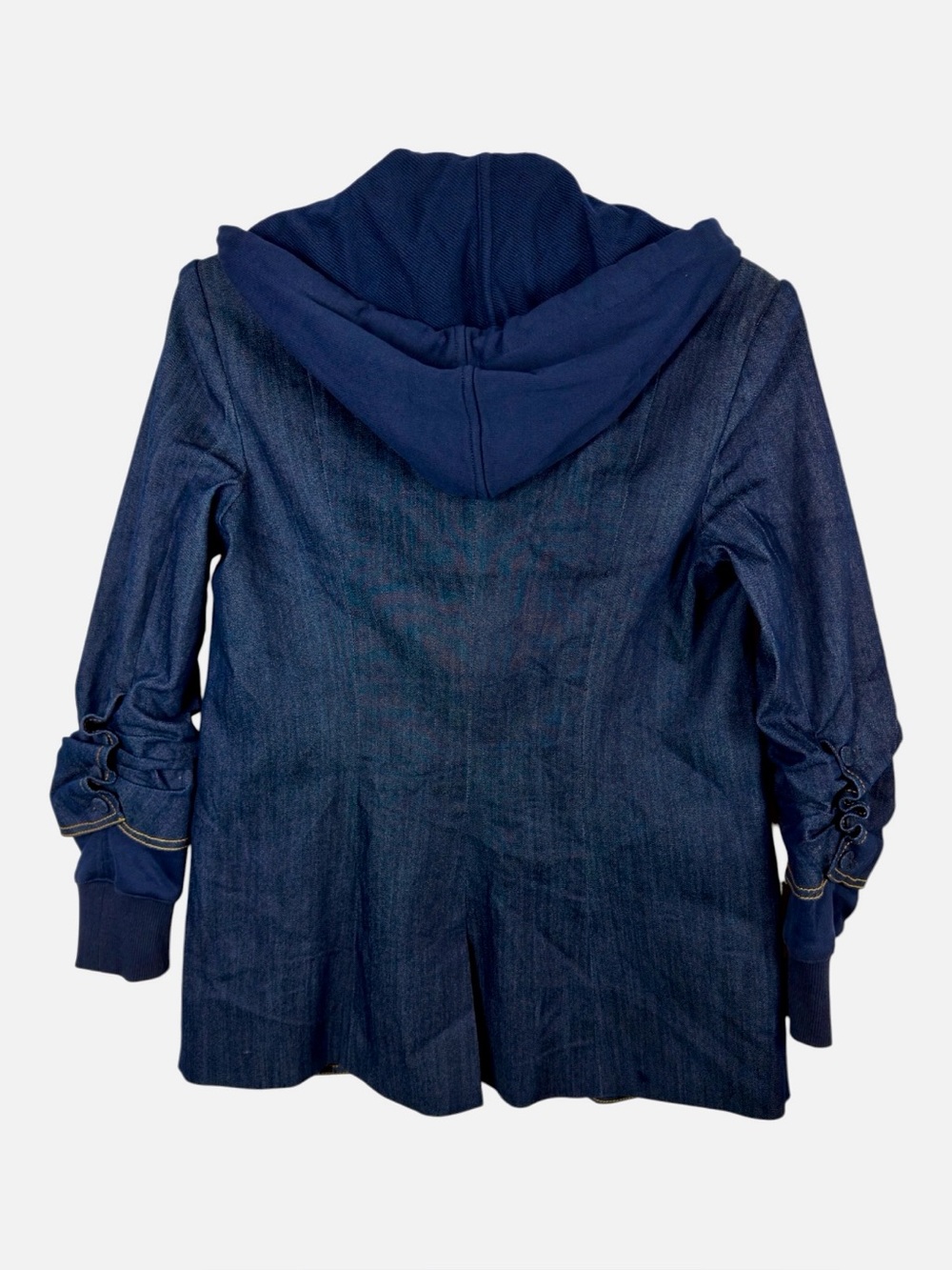 Cinq a Sept NWOT “Khloe” Women's Denim Mixed Media Indigo Jacket Size 2. - Picture 8 of 16